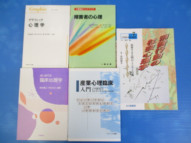 【お買得】★心理学関連本5冊セット★グラフィック心理学/障害者の心理/はじめての臨床心理学/産業心理臨床入門/消費行動の社会心理学拍卖