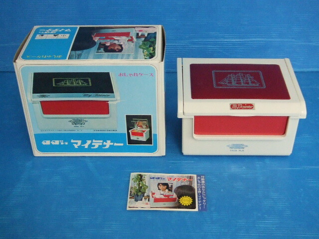 【未使用】★タダプラ★マイテナー① おしゃれケース 赤/船/サイズ小/昭和レトロ/長期保管品拍卖