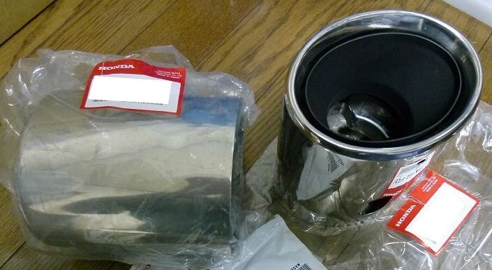 未使用 ホンダ 純正 S2000 後期 エキゾーストパイプ フィニッシャー 2本 流用定番 マフラー HONDA Genuine Exhaust pipefinisher muffler拍卖