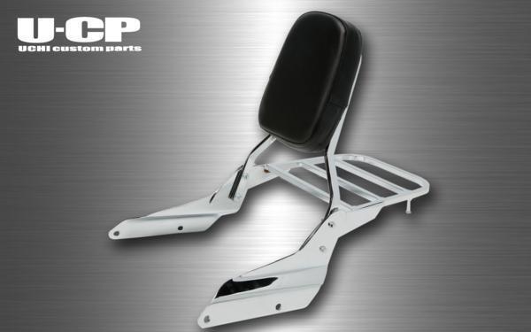 ●新品U-CP V-ツインマグナ(全年式)/V-TWIN MAGNA/マグナ250/MAGNA250 ステンレスバックレストキャリア付 UCHI Custom Parts拍卖