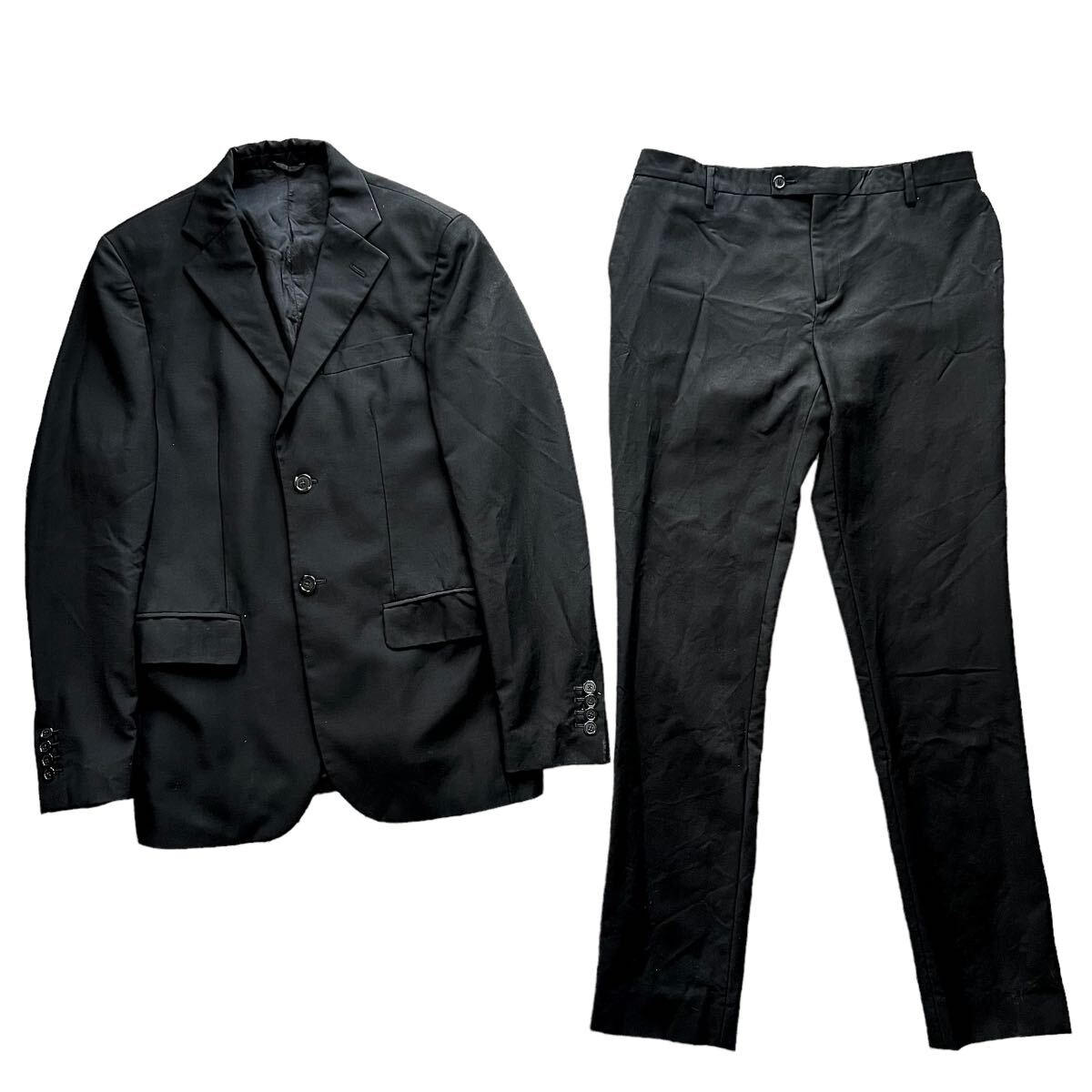 RAF SIMONS ラフシモンズ 1997SS suits tailored jacket pants スーツ テーラード ジャケットパンツ セット 上下セットアップ ブラック 黒拍卖