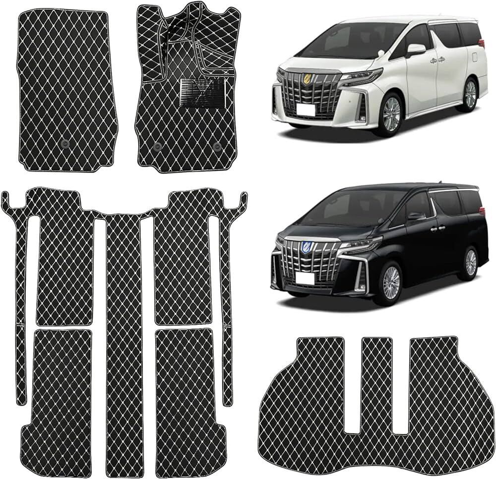 未使用訳あり品!フロアマット!アル/ヴェル 30系7人乗り 2列目電動席ガソリン車用!送料無料!拍卖