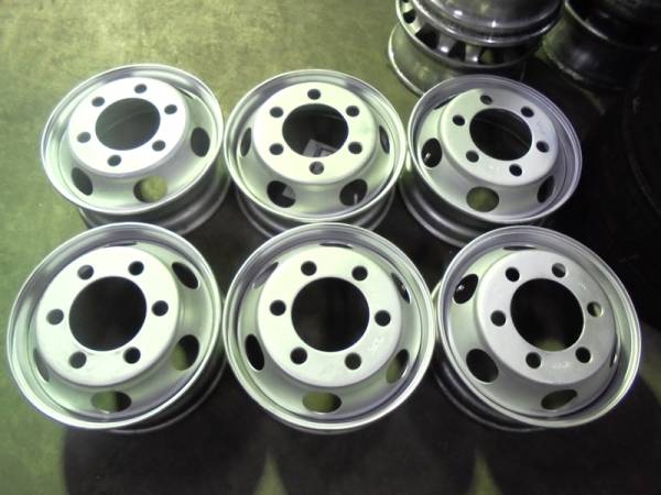 4トン 17.5×6.00 135-9 6穴 再塗装 6本セット ①拍卖