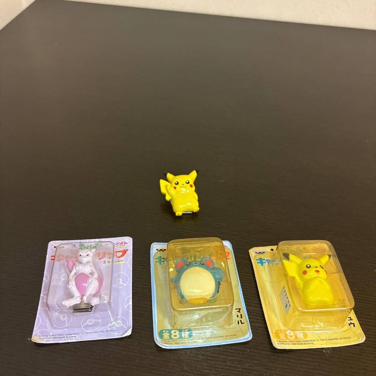 キャラ クリップ 未開封 3種 + おまけ ピカチュウ マリル ミュウツー ポケモン フィギュア ポケットモンスター拍卖