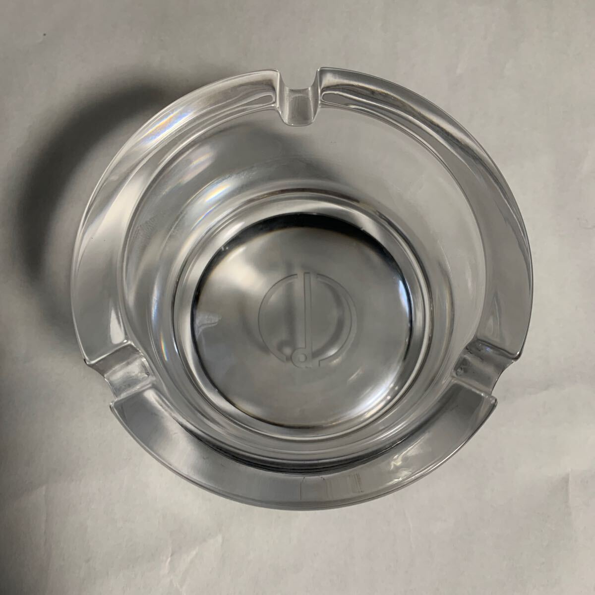 dunhill ダンヒル 灰皿 ガラス クリスタル ヴィンテージ クリア 気泡 (9843)拍卖