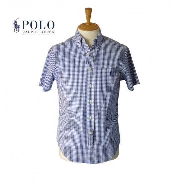 TK 新品タグ付 価格14000円+税 ラルフローレン 『雰囲気◎シアサッカー!!』 半袖シャツ XS拍卖