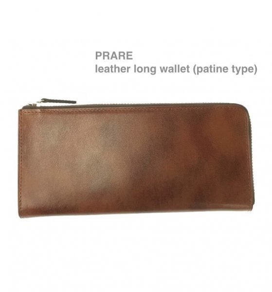 TK 新品 PRARE パティーヌ L字ファスナー ロングウォレット 長財布 プレリー 価格24000円拍卖