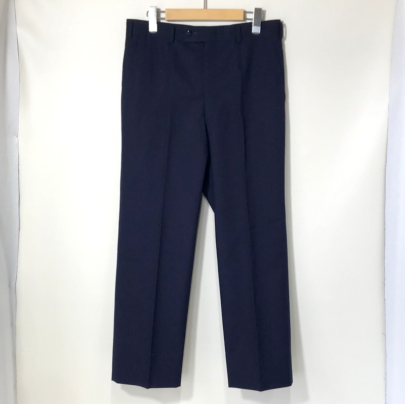SUPERFINE WORSTED スラックス パンツ ストライプ ビジネス PNT カジュアル 古着 L相当 スーパーファインウーステッド ボトムス A10592◆拍卖