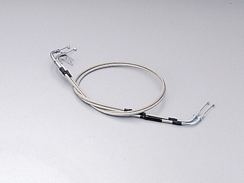 バルカン1500クラシック(キャブ)用 ロング・スロットルケーブルW(+20cm/メッシュ調) |ハリケーン拍卖