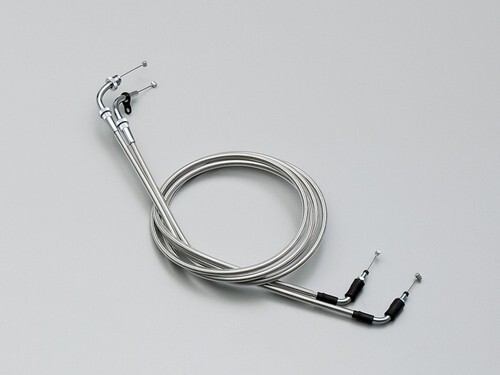 エプシロン250/EPSILON250(04-06)用 ロング・スロットルケーブルW(+30cm/メッシュ調) |ハリケーン拍卖