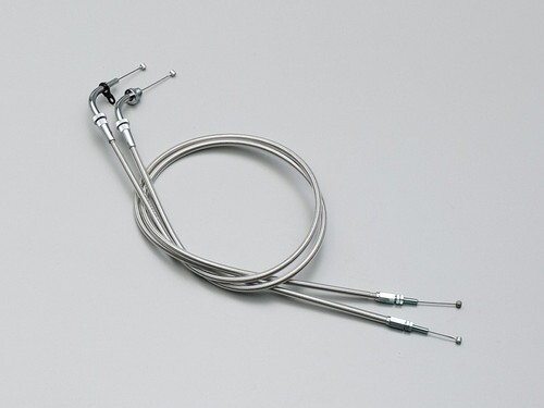 グラストラッカー/ビッグボーイ(04-08/キャブ)用 ロング・スロットルケーブルW(+15cm/メッシュ調) |ハリケーン拍卖