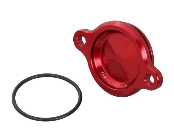 スーパーカブ110プロ(JA42)用 オイルフィルターカバー(タイプ1/レッド)|キタコ拍卖