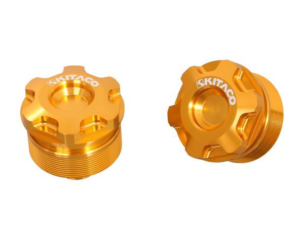 モンキー125(JB03)用 フロントフォークトップボルトSET(タイプ1/ゴールド)|キタコ拍卖