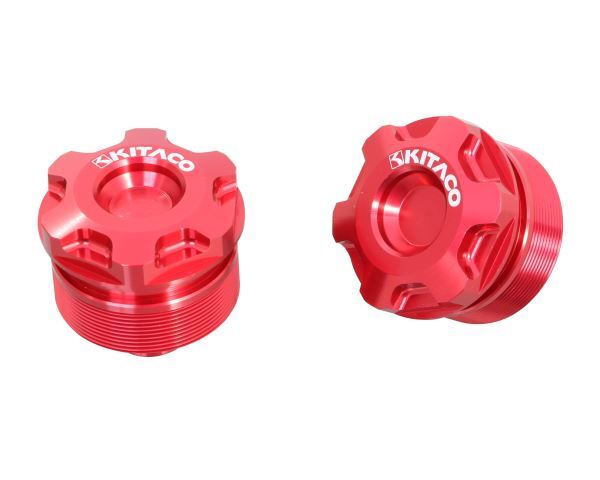 モンキー125(JB03)用 フロントフォークトップボルトSET(タイプ1/レッド)|キタコ拍卖