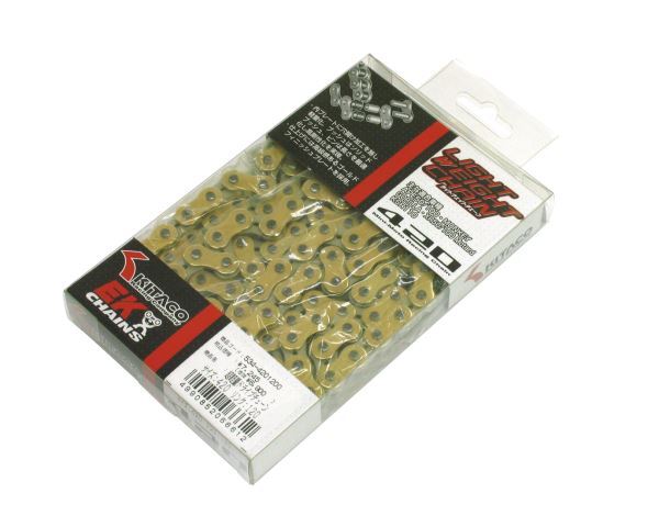 エイプ50/エイプ100用 最軽量ドライブチェーン(EK/420×110L)|キタコ拍卖