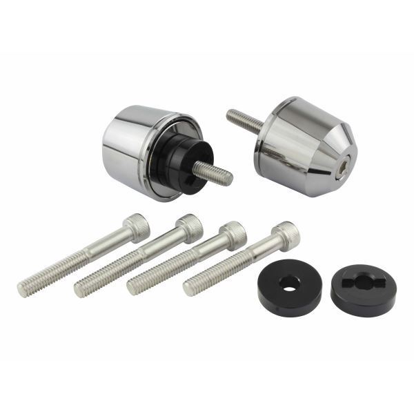 GROM/グロム用 ミドルウェイトバーエンドキャップ M6タイプ メッキ|ポッシュフェイス/POSH拍卖