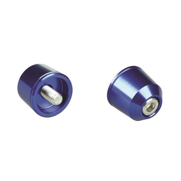 Ninja1000/ニンジャ1000(2003-2021) 用 ソリッドバーエンドキャップ M8タイプ ブルー|ポッシュフェイス/POSH拍卖