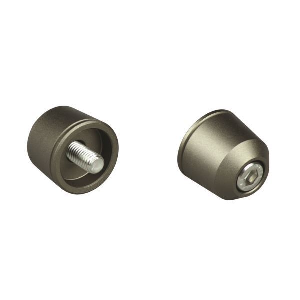 ZX-10RR(2017-2020) 用 ソリッドバーエンドキャップ M8タイプ マットチタン|ポッシュフェイス/POSH拍卖