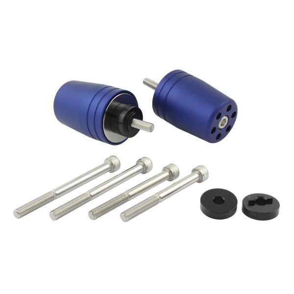 GSX-S750(2017) 用 ウルトラヘビーバーエンドキャップ M6タイプ マットブルー|ポッシュフェイス/POSH拍卖