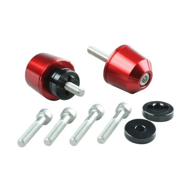 CB400SB/スーパーボルドール(2005-2020) 用 ソリッドバーエンドキャップ M6タイプ(外径29.5mm) レッド|ポッシュフェイス/POSH拍卖