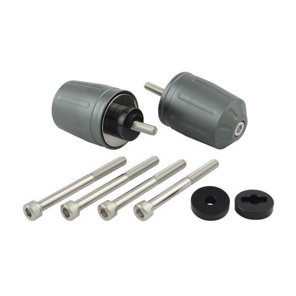 PCX125/PCX150(2011-2016) 用 ウルトラヘビーバーエンドキャップ T2 M6タイプ マットグレー|ポッシュフェイス/POSH拍卖