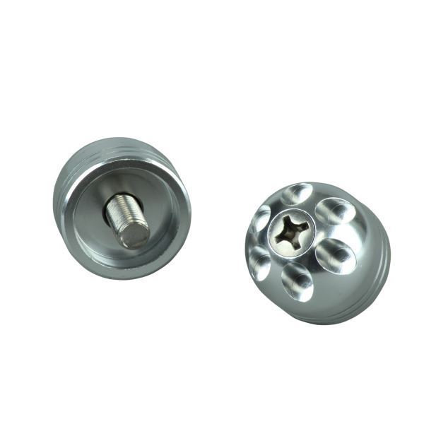 ゼファー1100/ZEPHYR1100/RS用 VIVIDアルミビッグバーエンドキャップ M8(ボルト径8mm/外径30mm) シルバー|ポッシュフェイス/POSH拍卖