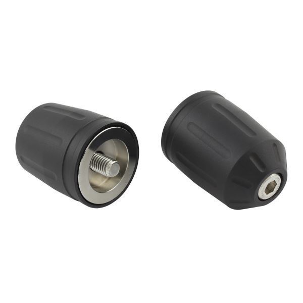 Ninja1000/ニンジャ1000(2003-2021) 用 ウルトラヘビーバーエンドキャップ T2 M8タイプ マットブラック|ポッシュフェイス/POSH拍卖