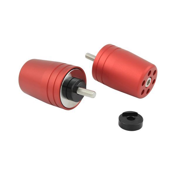 MT-25(2016-2020) 用 ウルトラヘビーバーエンドキャップ M6タイプ マットレッド|ポッシュフェイス/POSH拍卖