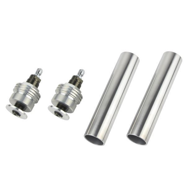 GSX400Sカタナ用 イニシャルアジャスターT1(エアバルブ付) シルバーボディ/チタンシャフト|ポッシュフェイス/POSH拍卖