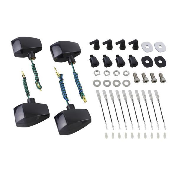 ゼファー750/ZEPHYR750/RS(-2000) 用 ZRタイプ スタンダードレンズウインカーKIT ブラックボディ/スモークレンズ|ポッシュフェイス/POSH拍卖