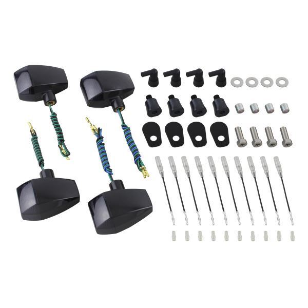 ZR-7(-2004) 用 ZRタイプ スタンダードレンズウインカーKIT ブラックボディ/スモークレンズ|ポッシュフェイス/POSH拍卖