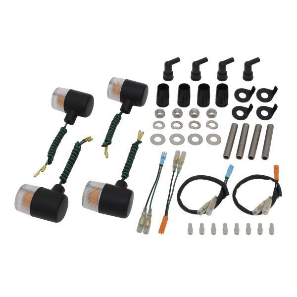 CB1100(2010-2013) 用 クラシカル 71タイプ ウインカーKIT ブラックボディ/クリアーレンズ|ポッシュフェイス/POSH拍卖