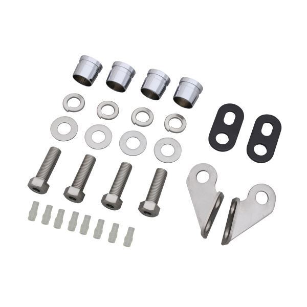 TW200E(1998-2001) 用 フィッティング ブラケットSET メッキ|ポッシュフェイス/POSH拍卖