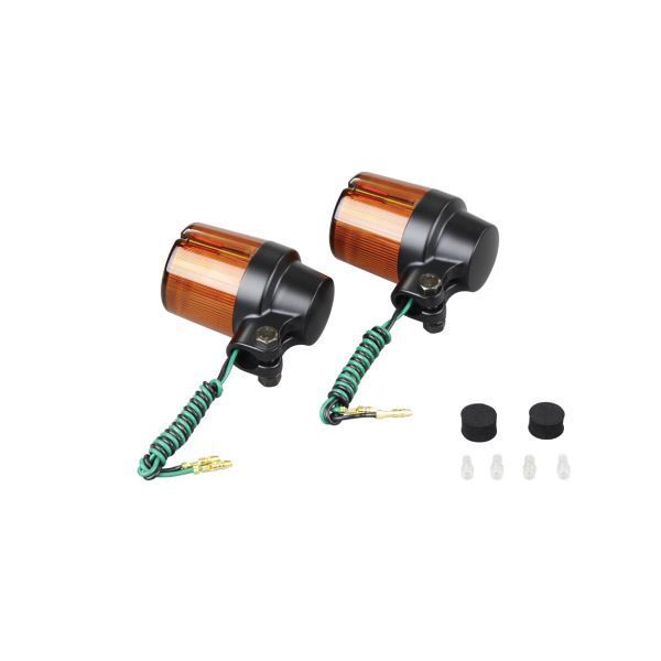 汎用 キャストスーパーバイクタイプ(2個入) バルブ無 S球 ブラックボディ/オレンジレンズ|ポッシュフェイス/POSH拍卖