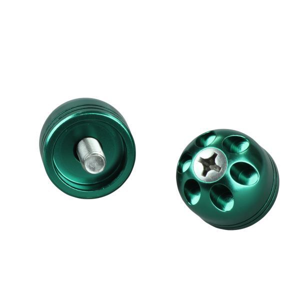 ZX-9R用 VIVIDアルミビッグバーエンドキャップ M8(ボルト径8mm/外径30mm) ダークグリーン|ポッシュフェイス/POSH拍卖