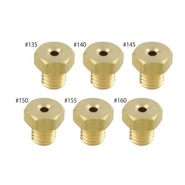 TW200E(-2001) 用 メインジェットSET(7X8) #135#140#145#150#155#160(各1×6個SET)|ポッシュフェイス/POSH拍卖