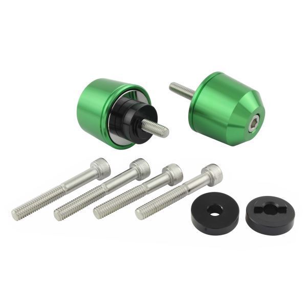 GSR750(2013-2015) 用 ミドルウェイトバーエンドキャップ M6タイプ ライトグリーン|ポッシュフェイス/POSH拍卖