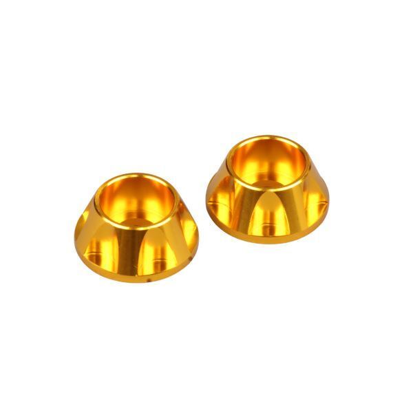 汎用 NASAタイプ キャップホルダーM10キャップボルト対応 ゴールド|ポッシュフェイス/POSH拍卖