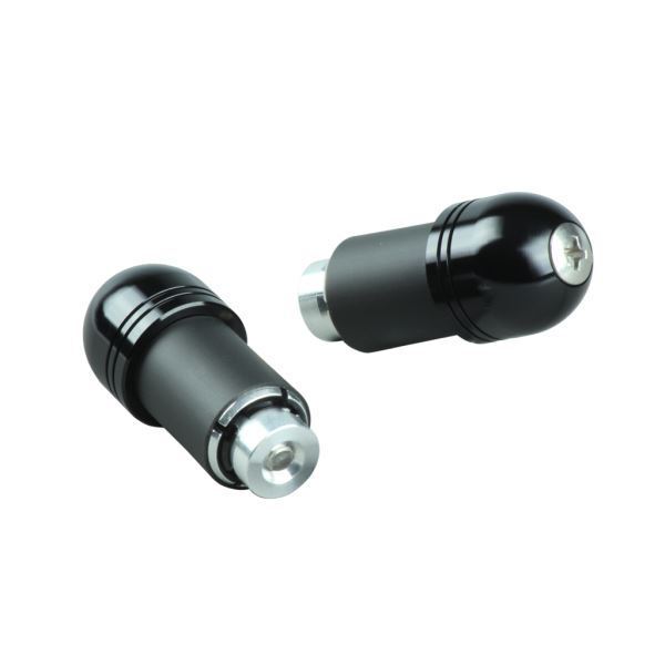 SV650(2016) 用 アルミバーエンドキャップ(外径22mm) ブラック|ポッシュフェイス/POSH拍卖