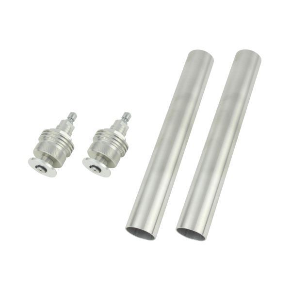 Ninja400/ニンジャ400(2018) 用 イニシャルアジャスターT1(エアバルブ付) シルバーボディ/シルバーシャフト|ポッシュフェイス/POSH拍卖