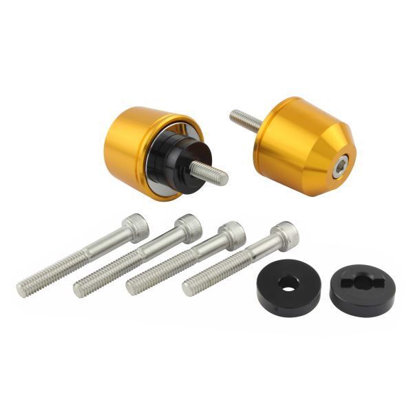 モンキー125(JB02) 用 ミドルウェイトバーエンドキャップ M6タイプ ゴールド|ポッシュフェイス/POSH拍卖