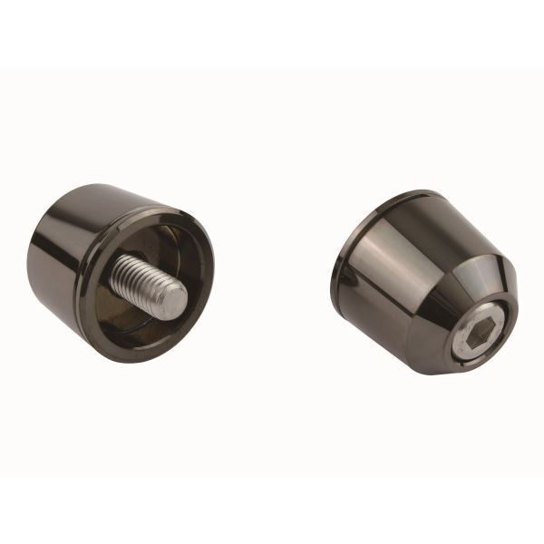 ZX-9R用 ソリッドバーエンドキャップ M8タイプ ブラッククローム|ポッシュフェイス/POSH拍卖