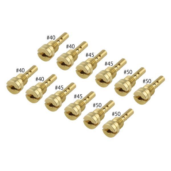 ZXR400R(-1999) 用 パイロットジェットSET ケイヒンCVK/FCR(15X5.4) #40#45#50(各4×12個SET)|ポッシュフェイス/POSH拍卖