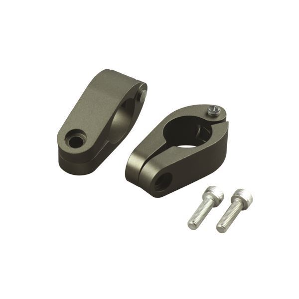 汎用 クイックリリースブレースクランプ22.4mmサイズ(2個SET) マットチタン|ポッシュフェイス/POSH拍卖