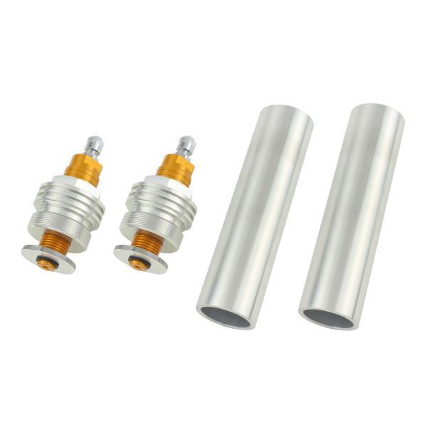 ゼファー400/χ(-1996) 用 イニシャルアジャスターT1(エアバルブ付) シルバーボディ/ゴールドシャフト|ポッシュフェイス/POSH拍卖