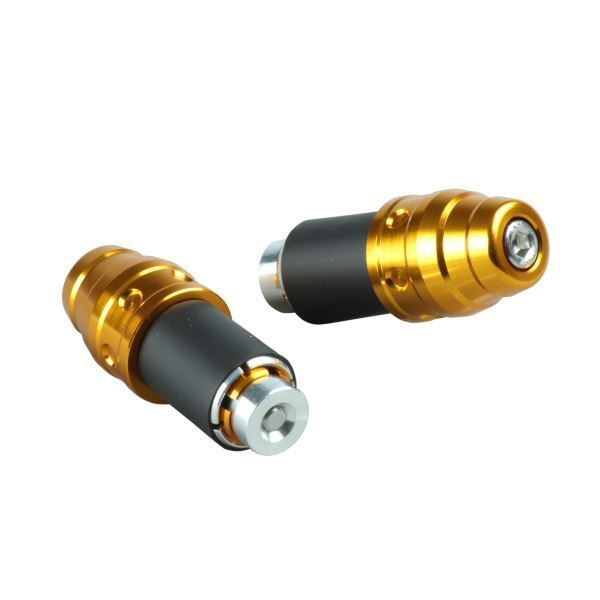 グラディウス400/GLADIUS400(2009-2010) 用 エンボスバーエンドキャップ(外径22mm) ゴールド|ポッシュフェイス/POSH拍卖