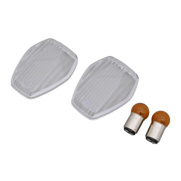 VTR1000SP-1(2001) 用 カスタムウインカーレンズSET W球 フロント クリアー|ポッシュフェイス/POSH拍卖