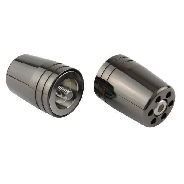 GPZ900R(ALL) 用 ウルトラヘビーバーエンドキャップ M8タイプ ブラッククローム|ポッシュフェイス/POSH拍卖