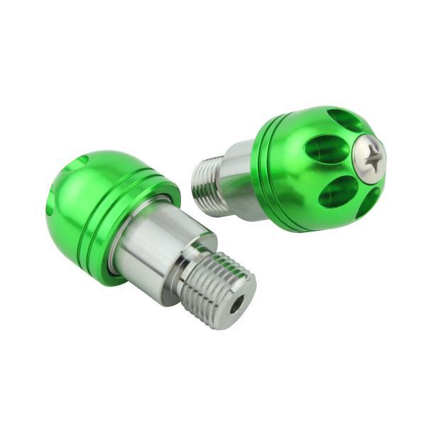 マジェスティ250/Majesty250(4D9は不可) 用 ビッグバーエンドキャップ M16(ウェイトタイプ) ライムグリーン|ポッシュフェイス/POSH拍卖