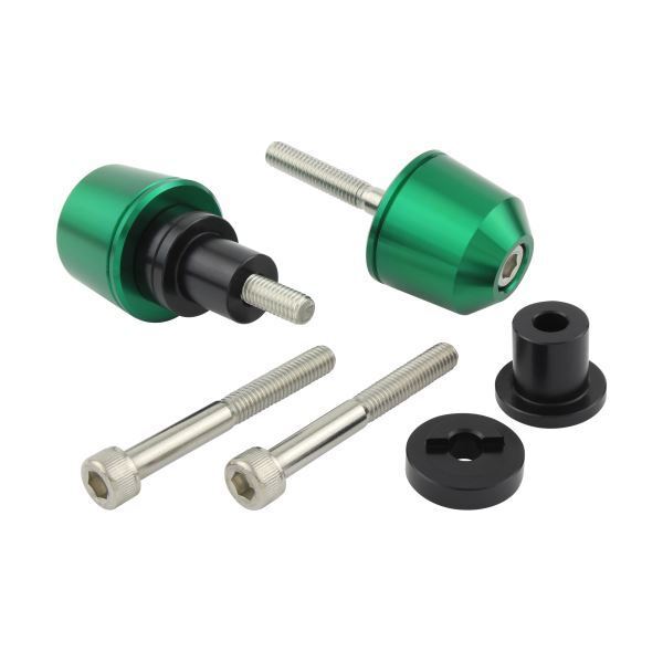 Ninja250SL/ニンジャ250SL(2015-2016) 用 ソリッドバーエンドキャップ M6タイプ(外径29.5mm) ダークグリーン|ポッシュフェイス/POSH拍卖